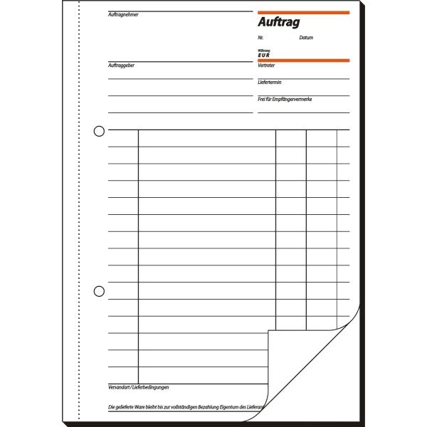 Actual product image Sigel Order Form Book AU525 (50 x)