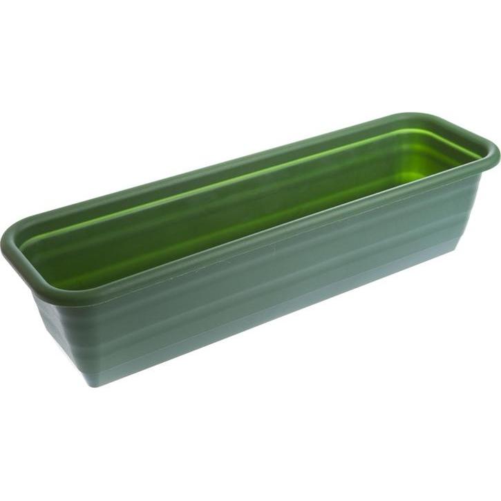 Lamela, Vaso da fiori, Flowerpot 431, plastic, Ø 80 x 20 cm, green (80 x 20 x 14.50 cm)
