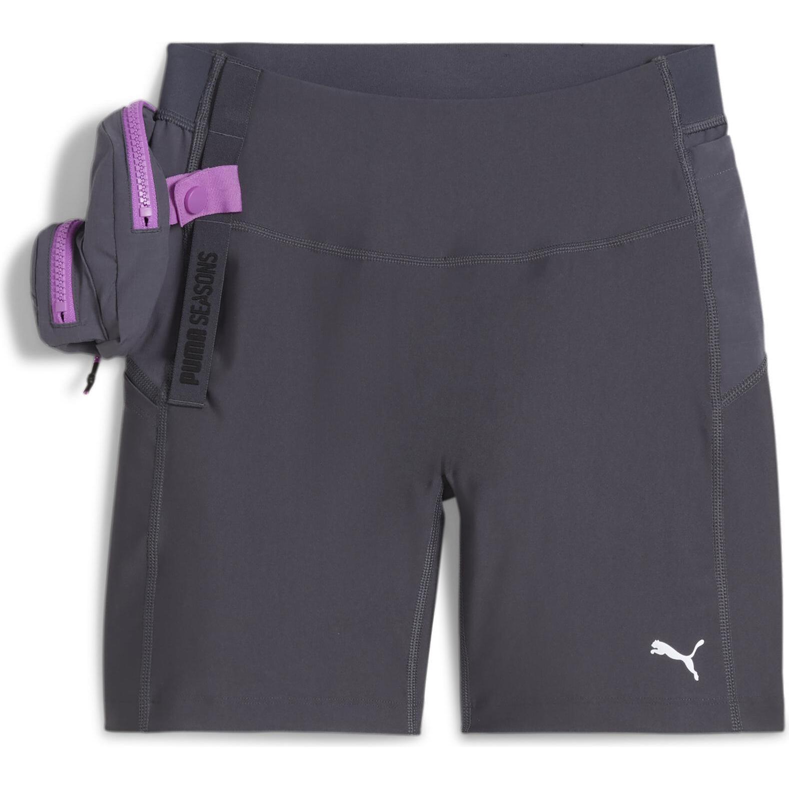 Puma, Damen, Sporthose, W SEASONS Trail RUN SHORT TIGHT (M), Grau, M