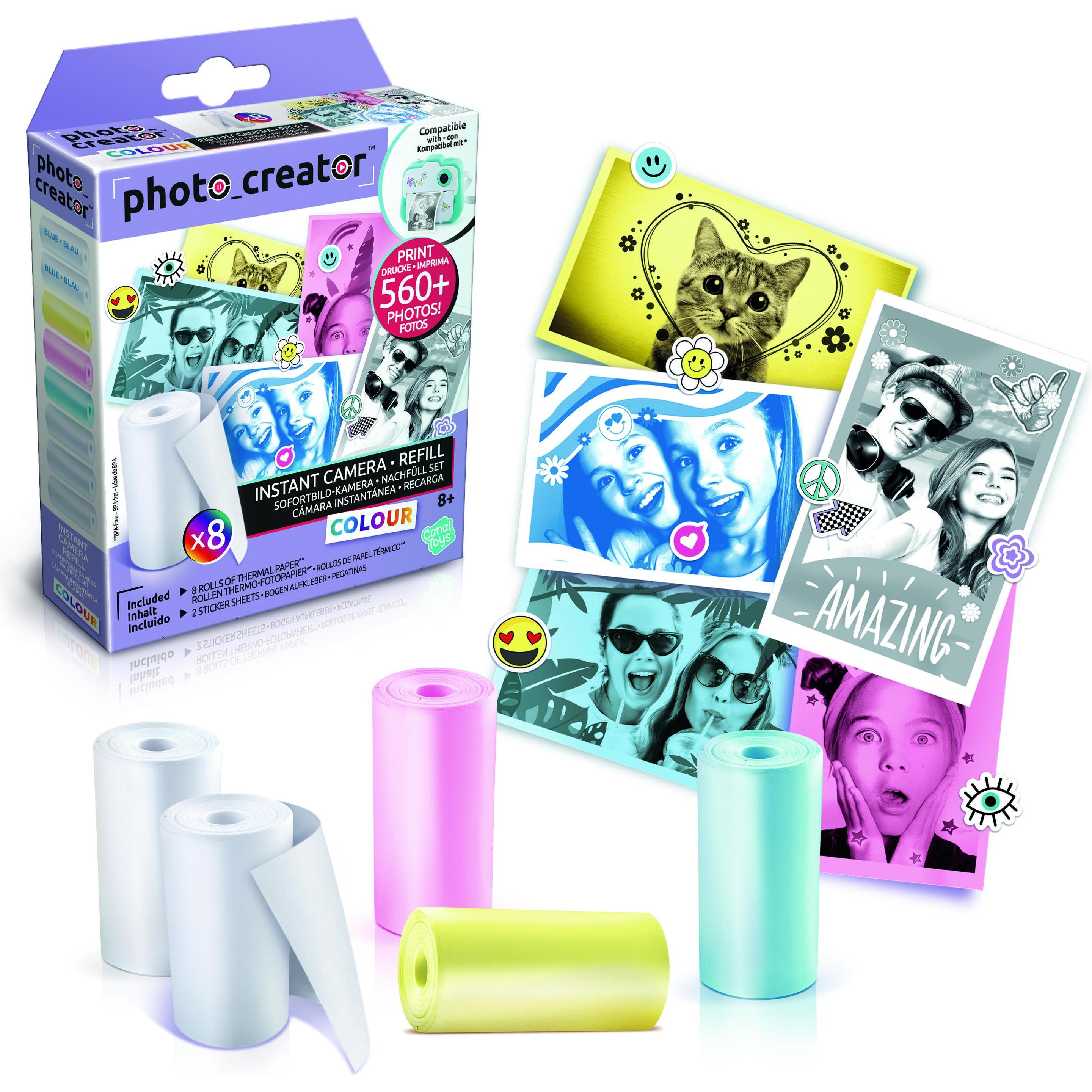Thumbnail - Canal Toys Instant Camera Refill Kit 8x Foto-Papier + Sticker