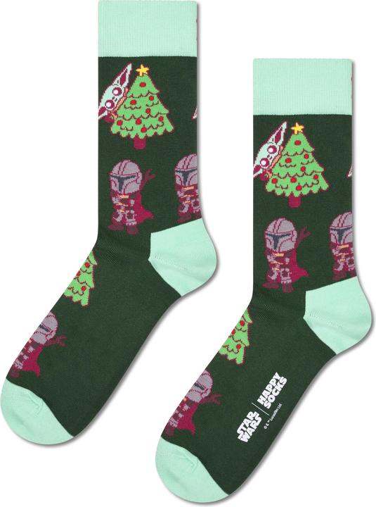 Happy Socks STAR WARS™ The Mandalorian XMas Tree Sock (Une unité par pack, 41 - 46)