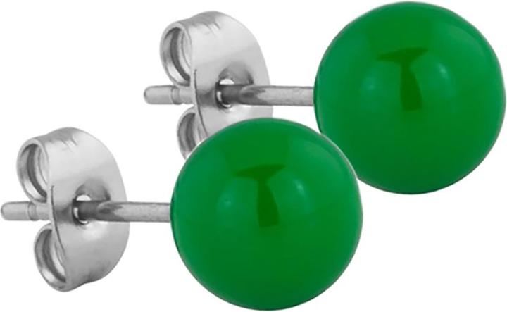 Produktbild Star Piercing Ohrstecker grün Kugel (ohne Messing, Chirurgenstahl 316L)