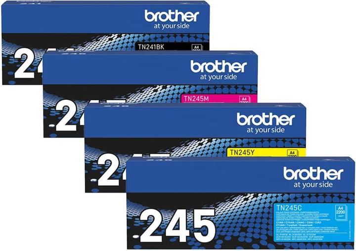 Produktbild Brother Original Toner SET TN245/TN-245 Set mit allen vier Farben (M, C, Y, BK)