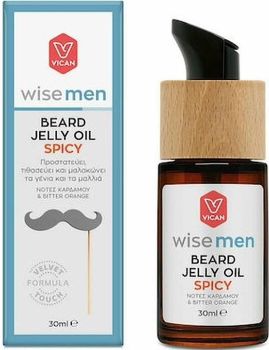 Vican Wise Men Beard Jelly Oil Spicy Moisturizing Oil For Beards 30ml (30 ml)