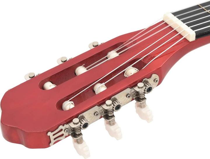 Actual product image vidaXL 8 Piece Classical Guitar Beginner Set (Acoustic guitar set, Nylon, Lime wood, Duroplastic plastics)