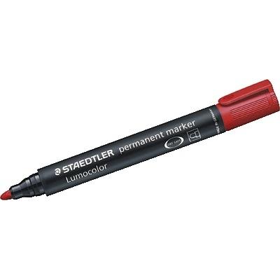 Thumbnail - Staedtler, Marker, Marker Lumocolor perm (Rot, 2 mm, 10 x)