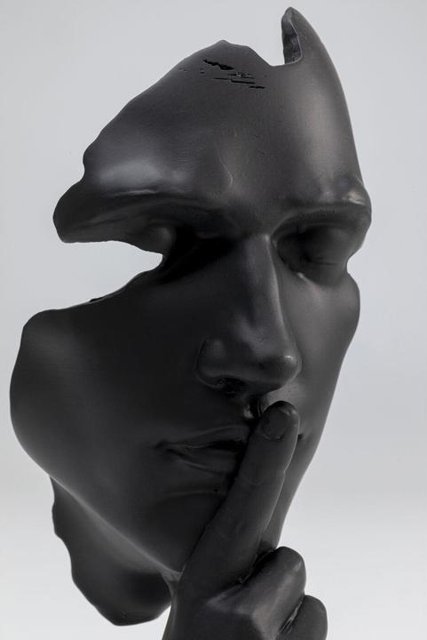 Actual product image Kare Design Deco Object Quiet Face black 31