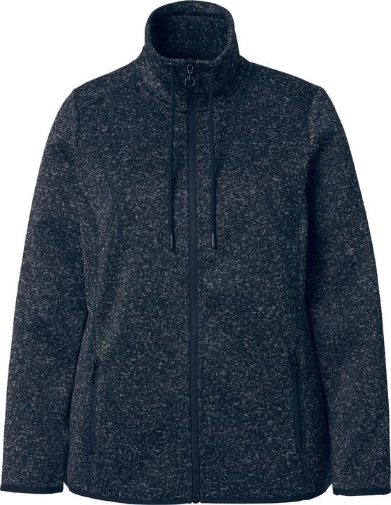 Produktbild Ulla Popken Strickfleece-Jacke, Rauten, Stehkragen, Zipptaschen (56)