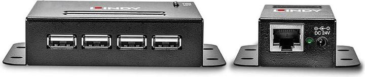 Immagine prodotto Lindy USB 2.0 Cat.5 Extender 50m Potenza su RJ45 4 porte (USB-A, 4 porte)