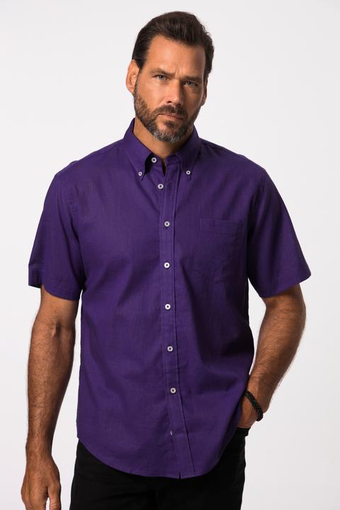 Produktbild JP1880 Hemd, Halbarm, Leinenmix, Buttondown-Kragen, Modern Fit (L)