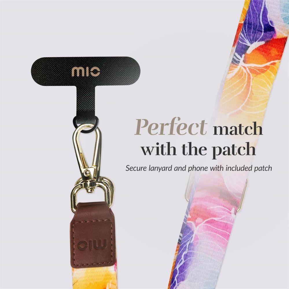 Mio Back panel cover Lanyard strap Flowers, Cordino per smartphone, Multicolore