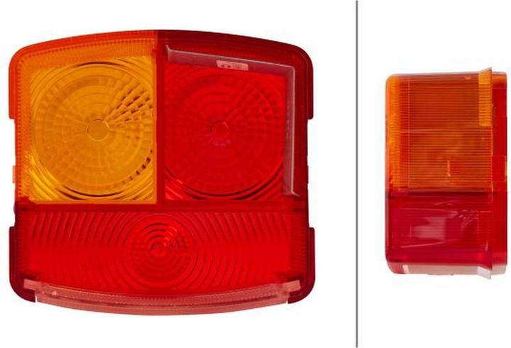 Actual product image Hella 2 light discs tail light right for MASSEY FERGUSON