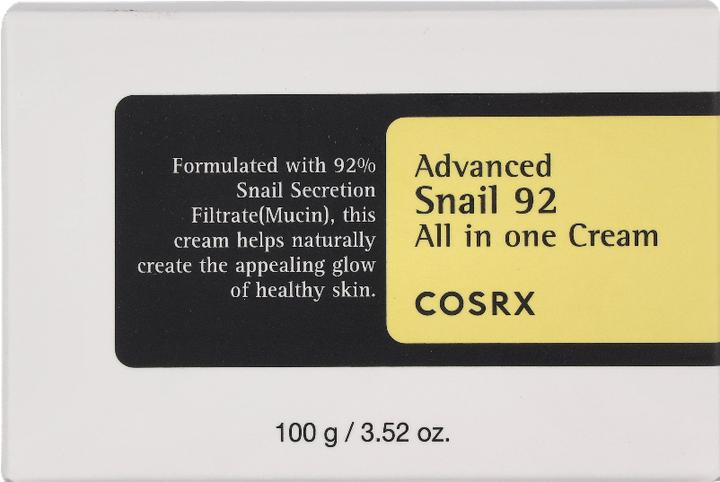 Actual product image Cosrx Advanced Snail 92 All In One Cream (100 ml, 24h cream)