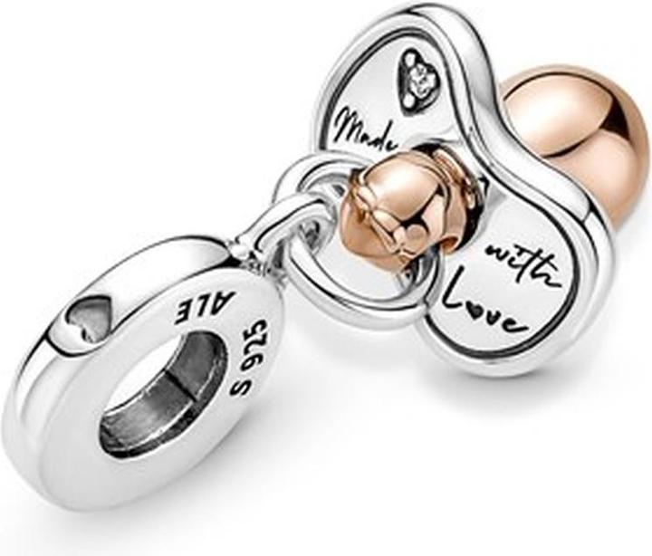 Produktbild Pandora Charm (Zirkonia, Sterling-Silber, 14 Karat Roségold-Plattierung)