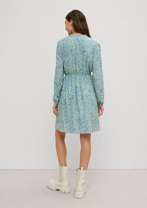 Produktbild Comma Kleid Crêpe-Kleid aus Viskose (42)