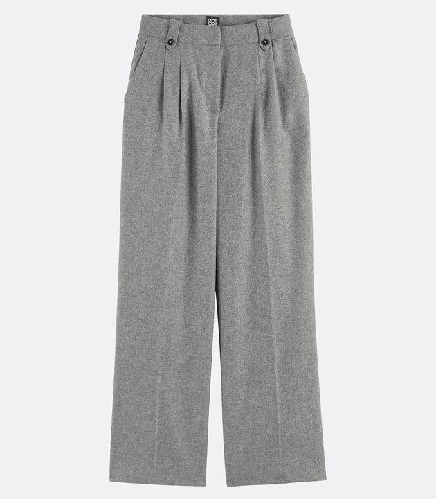 Actual product image La Redoute Collections Weite Hose mit Bügelfalte aus 50% Wolle (46)