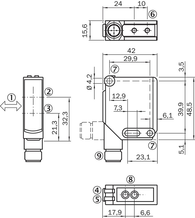 Produktbild Sick Reflexions-Lichttaster WTB12-3P2433