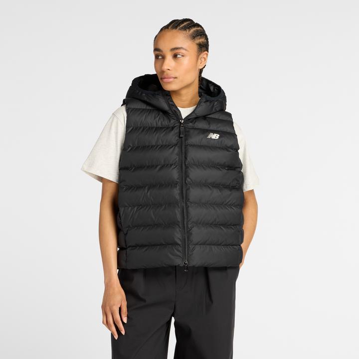 Actual product image New Balance W Hooded Puffer Vest (XS)