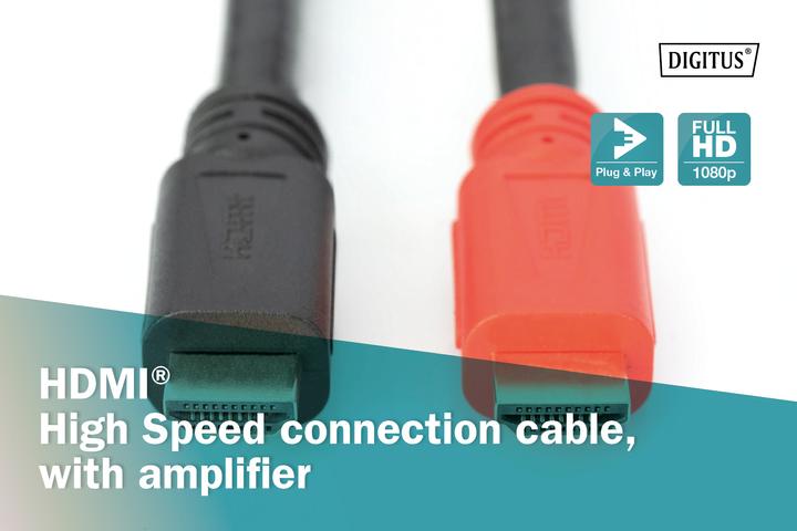 Actual product image Digitus HDMI (Typ A) — HDMI (Typ A) (20 m, HDMI, 1.3)