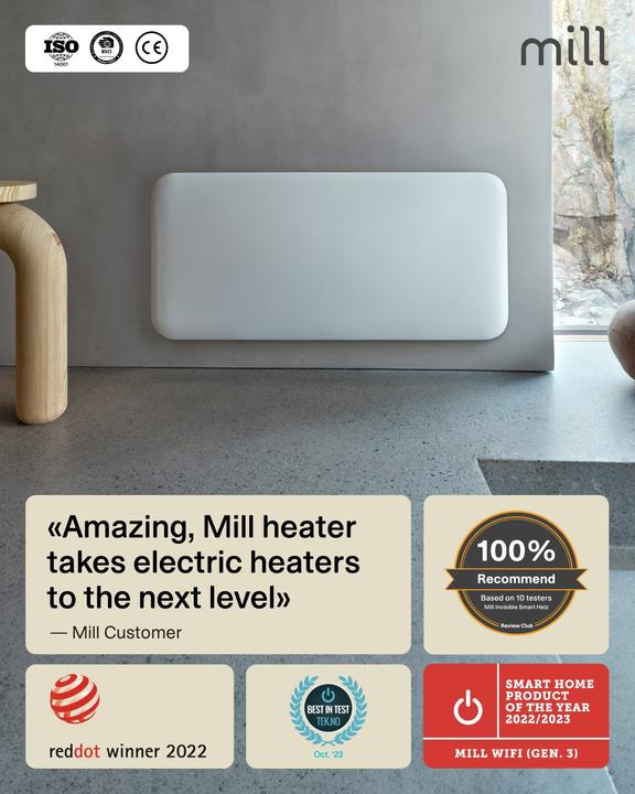 Immagine prodotto Mill Invisible Smart WiFi PanelHeater 1500W