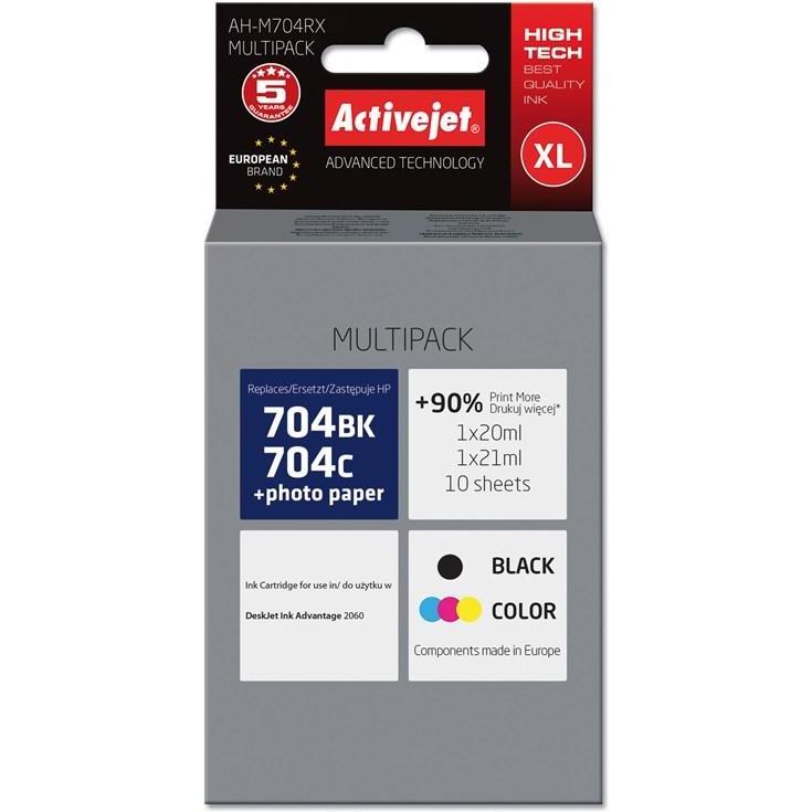 Activejet, Druckerpatrone, AH-M704RX Druckerpatrone (e) Kompatibel Hohe (XL-) Ausbeute (BK)