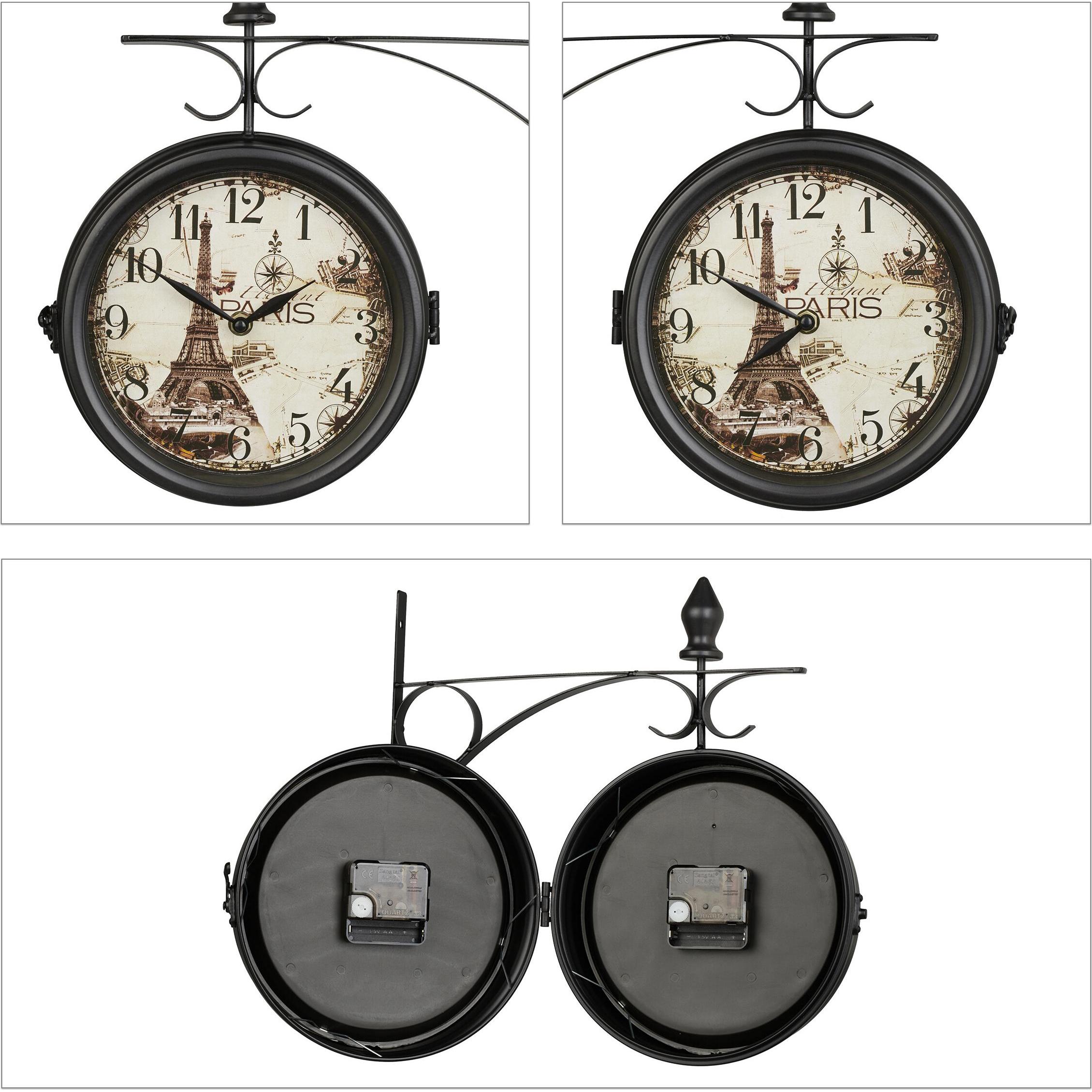 Thumbnail - Relaxdays, Wanduhr, Bahnhofsuhr (35 cm)