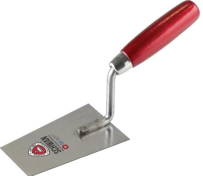 Actual product image Schwan Berner plastering trowel length 220 mm width 75 mm stainless steel, w. wooden handle stainless steel (7.50 cm)
