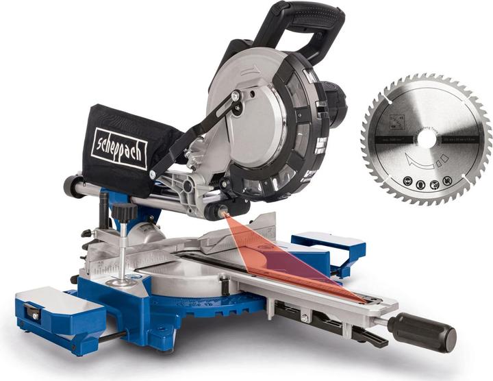 Produktbild Scheppach Kappzugsäge HM216 mit 2. Sägeblatt