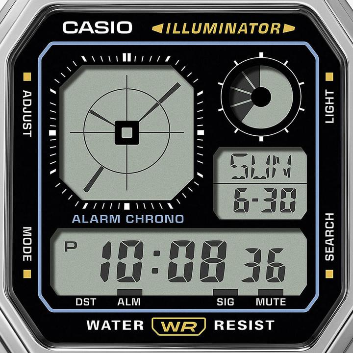 Actual product image Casio A130WE-1AEF (Chronograph, Digital watch, 40.50 mm)