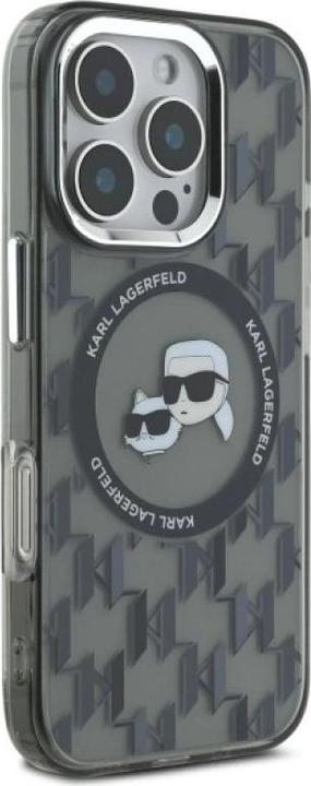 Produktbild Karl Lagerfeld KLHMP16LHMCKMHK iPhone 16 Pro 6.3" czarny/black IML Monogram Karl&Choupette Head MagS (Apple iPhone 16 Pro)