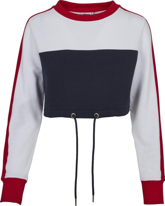 Produktbild Urban Classics Ladies Cropped 3-Tone Stripe Crew (L)