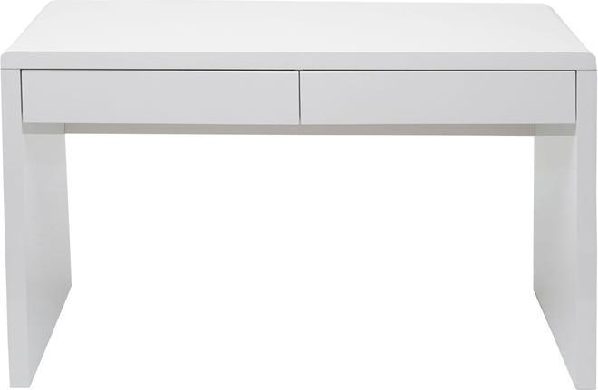 Actual product image Swisshandel24 Desk Dressing Table, Office Table Computer Table Work Table, High Gloss White 120x60cm (120 x 60 x 75 cm)