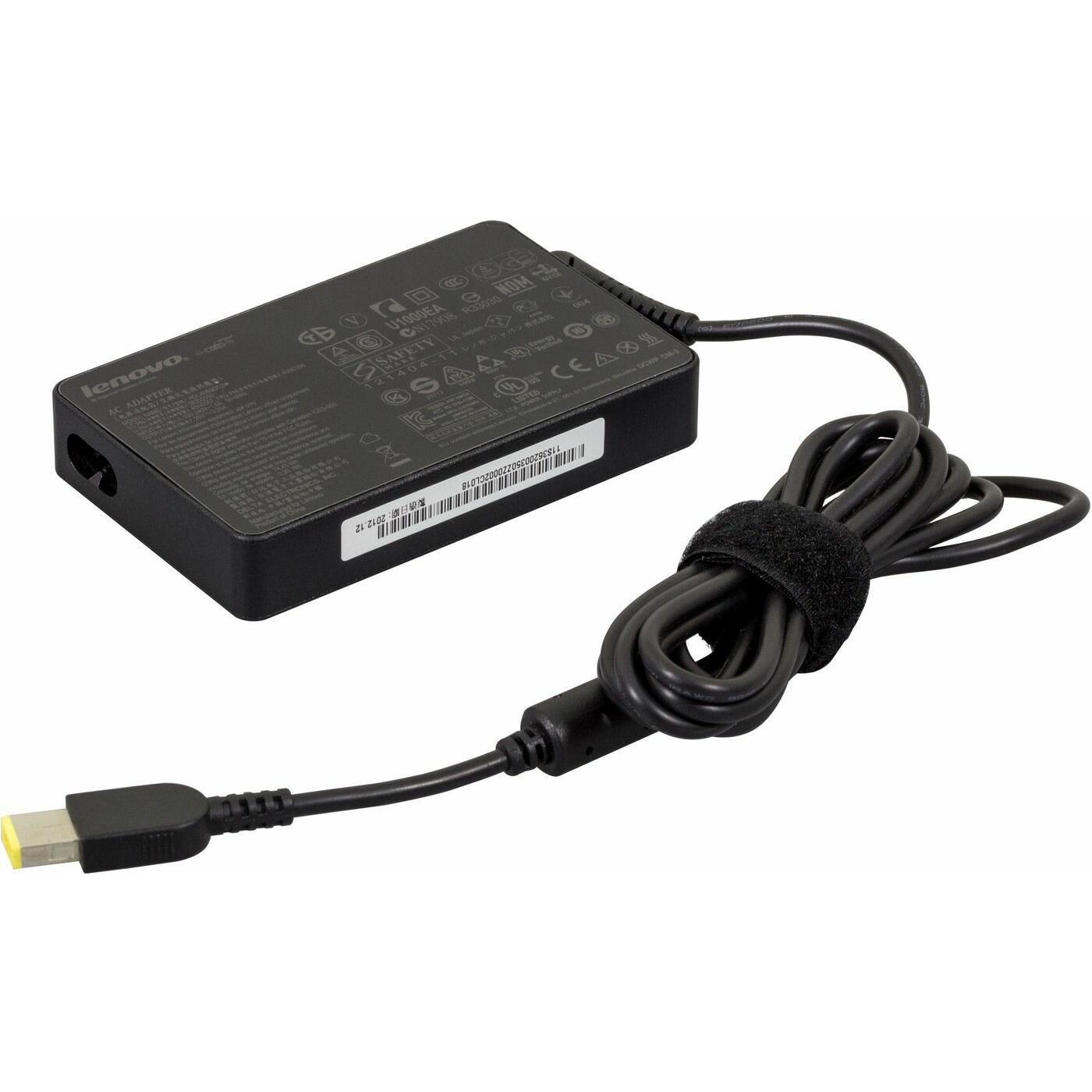 Lenovo ThinkPad 65W Slim AC Adapter (Slim Tip) (65 W), Notebook Netzteil, Schwarz