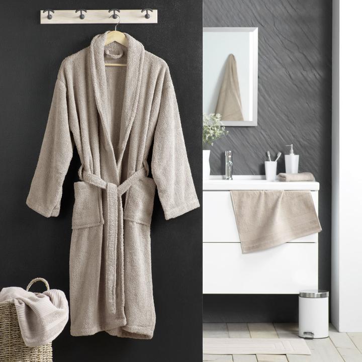 Produktbild Douceur D'intérieur Schalkragen-Bademantel, taupe, Einheitsgrösse, Frot (One Size)