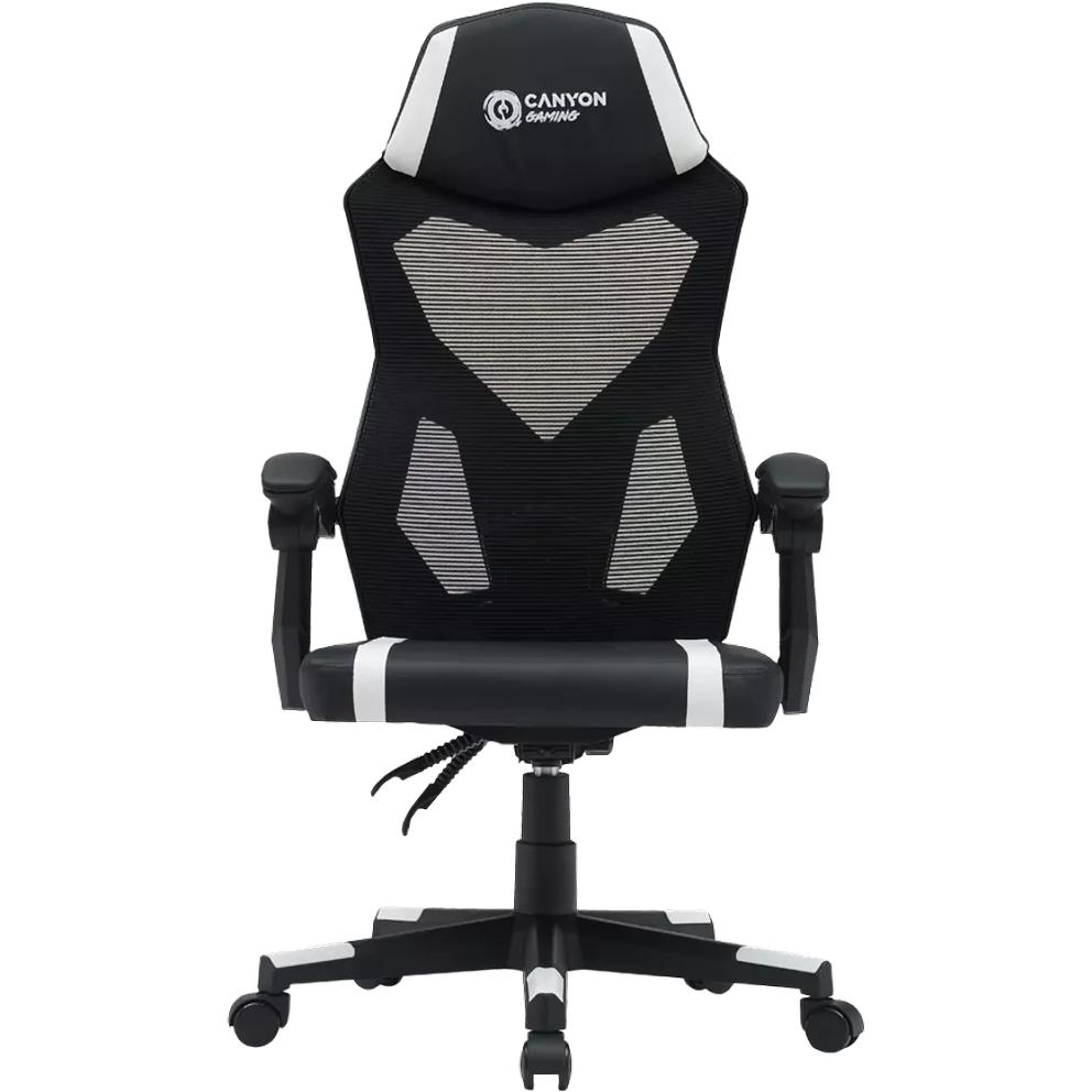 Canyon Computer chairs / desks gaming chair Flow MCH01 Mesh Black White, Sedia gaming, Bianco, Nero