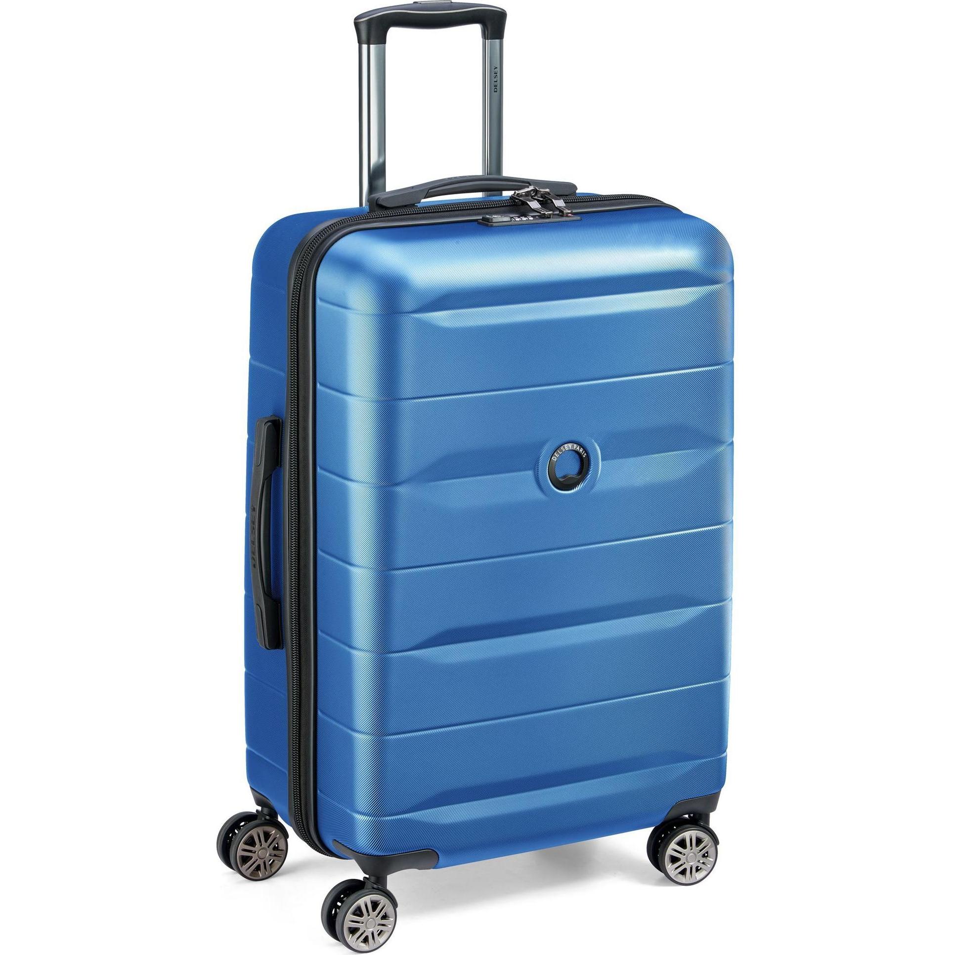 Delsey, Koffer, Comete Plus Trolley Case - 67 cm - Blue, Blau, (64.05 l, L (90 - 115l))