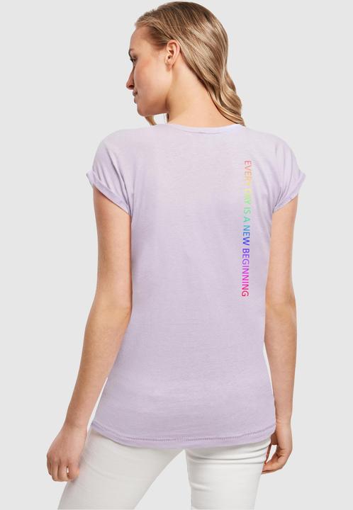 Produktbild Merchcode Ladies Hope Rainbow Extended Shoulder Tee - 116599 (M)