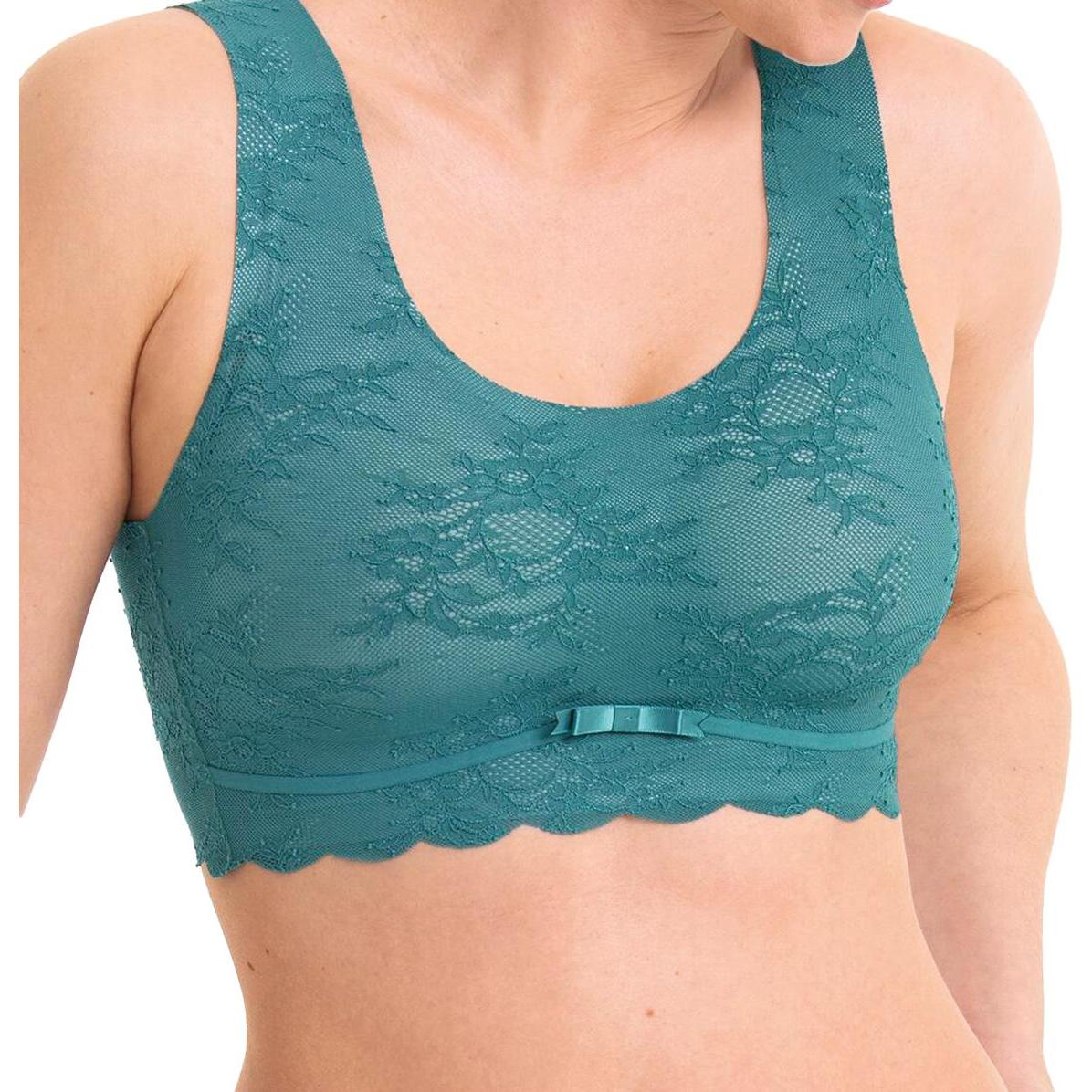 Thumbnail - Anita, BH, Essential Lace Bralette, Türkis, (L, Einzelpack)