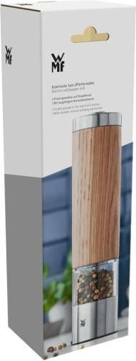 Productafbeelding WMF Elektrische Molen 21,5cm Zout- en Pepermolen Keramische Molen Eikenhout (Diverse kruiden, Peper, Zout)