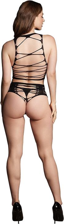 Productafbeelding Le Désir Helike XLV - Two Piece met open cups, Crop Top en Pantie - One Size (Eén maat voor iedereen)