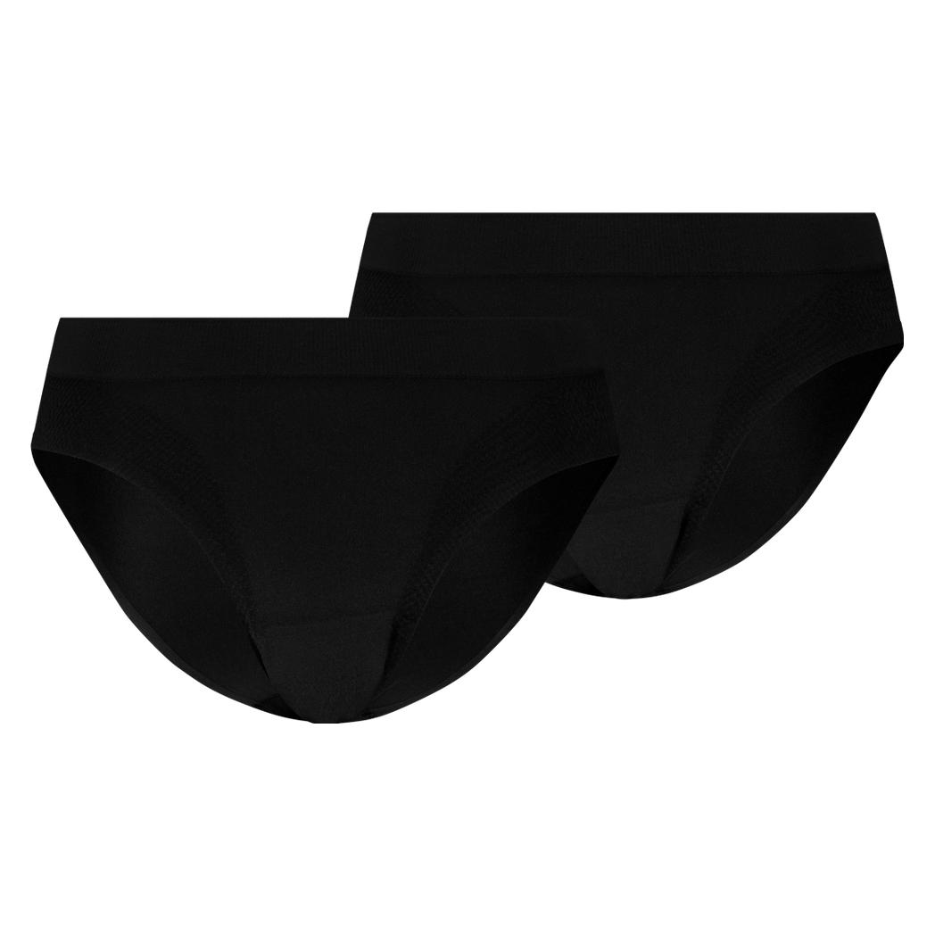 Puma, Damen, Unterhosen, Women 3d Knit Sport Briefs 2p, Schwarz, (S, 2er Pack)
