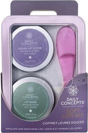 Actual product image Daily Concepts Soft Lips Kit Exfoliates and Moisturizes