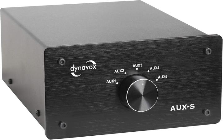 Actual product image Dynavox AUX-S RCA Audio Switch Black