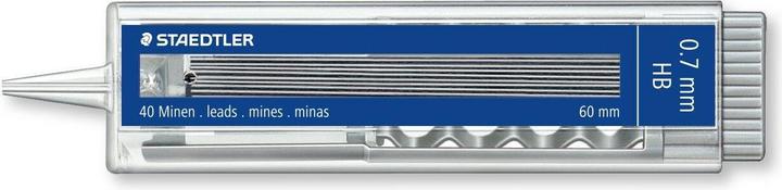 Immagine prodotto Staedtler Mina Mars micro carbon 255 per matita meccanica, prodotto singolo, 0,7 mm, HB (40 pz., 0.70 mm, HB)