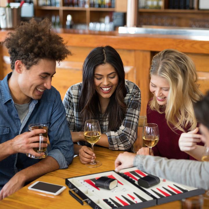 Produktbild Relaxdays Backgammon Koffer