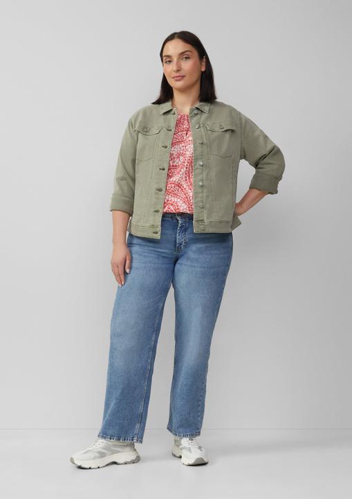 Produktbild S.Oliver Indoor-Jacke Elastische Jeansjacke mit seitlichen Eingrifftaschen (46)