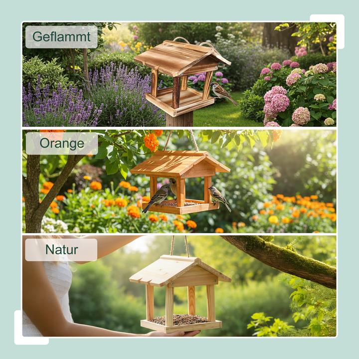 Actual product image Relaxdays birdfeeder