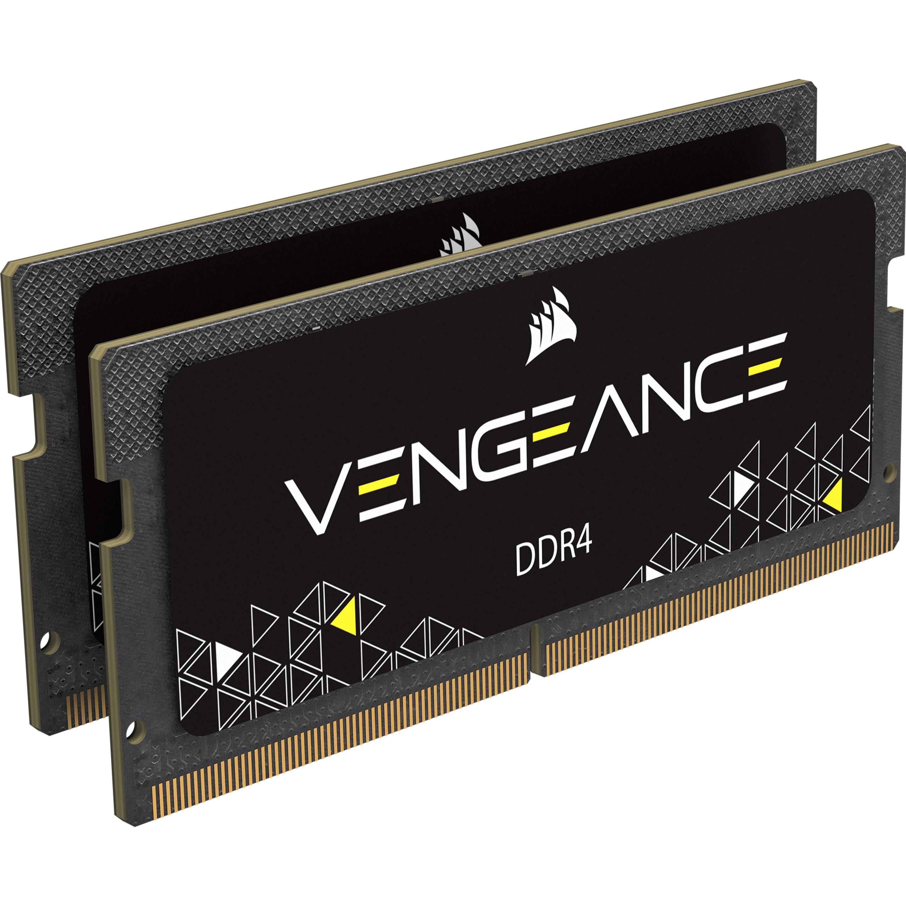 Thumbnail - Corsair Vengeance (2 x 8GB, 2666 MHz, DDR4-RAM, SO-DIMM), RAM, Schwarz