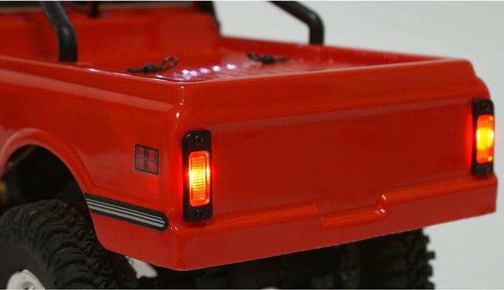 Immagine prodotto Amewi AMXRock AM18 elettrico spazzolato Crawler 4WD 1:18 RTR Pick-Up rosso (RTR pronto all'uso)