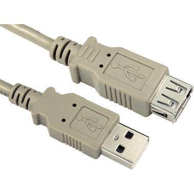 Rs Pro USB-Kabel, USBA / USBA, 2m USB 2.0 Beige (USB 2.0), USB Kabel